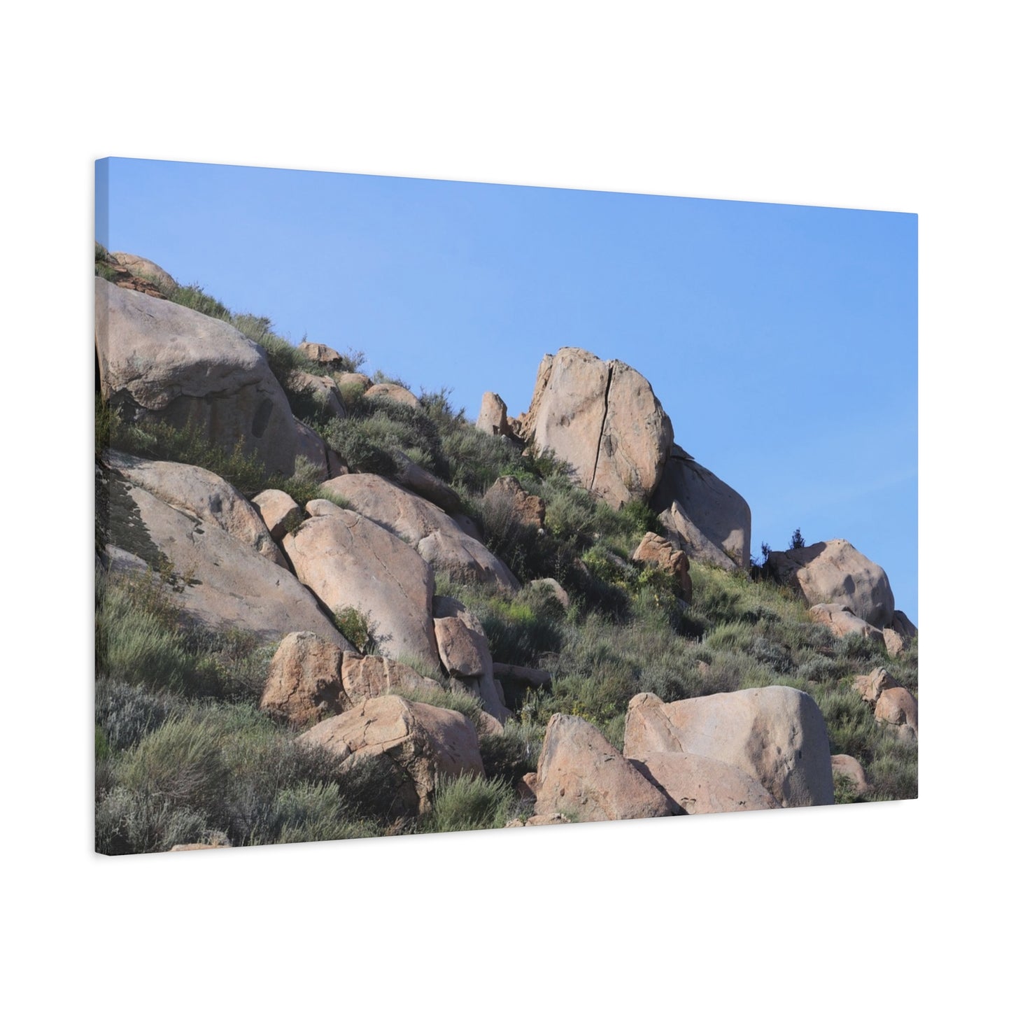 Desert Boulder Formation - Unique Frameless Canvas Wall Art - Art By Earth