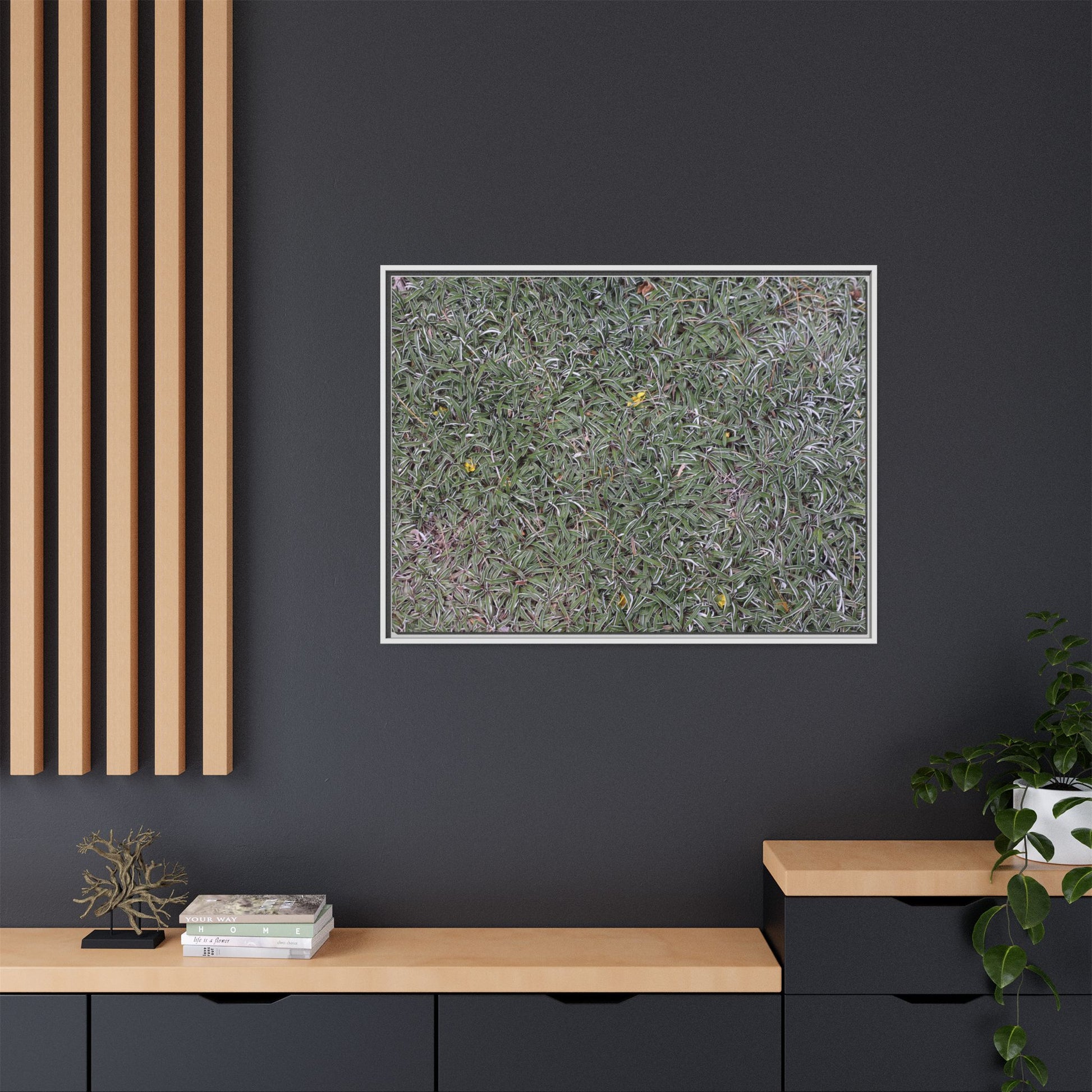 Grassy Texture - Unique Stretched Canvas Wall Art - Art By Earth