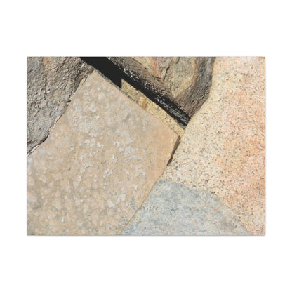 Stone Fragments - Unique Frameless Canvas Wall Art - Art By Earth