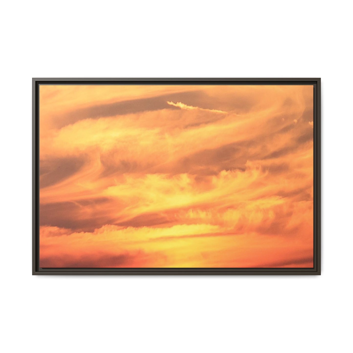 Burning Skies - Unique Stretched Canvas Wall Art - Art By Earth