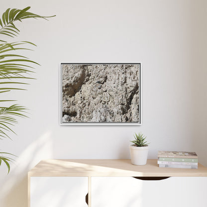 Weathered Stone Whispers - Unique Stretched Canvas Wall Art