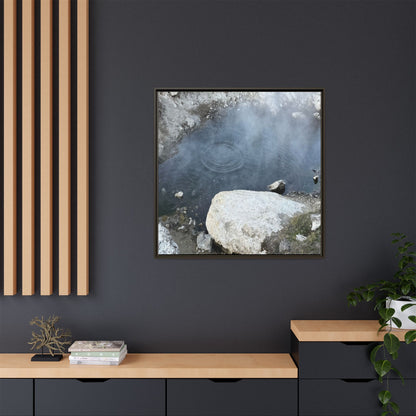 Ripples of Silence - Unique Stretched Canvas Wall Art