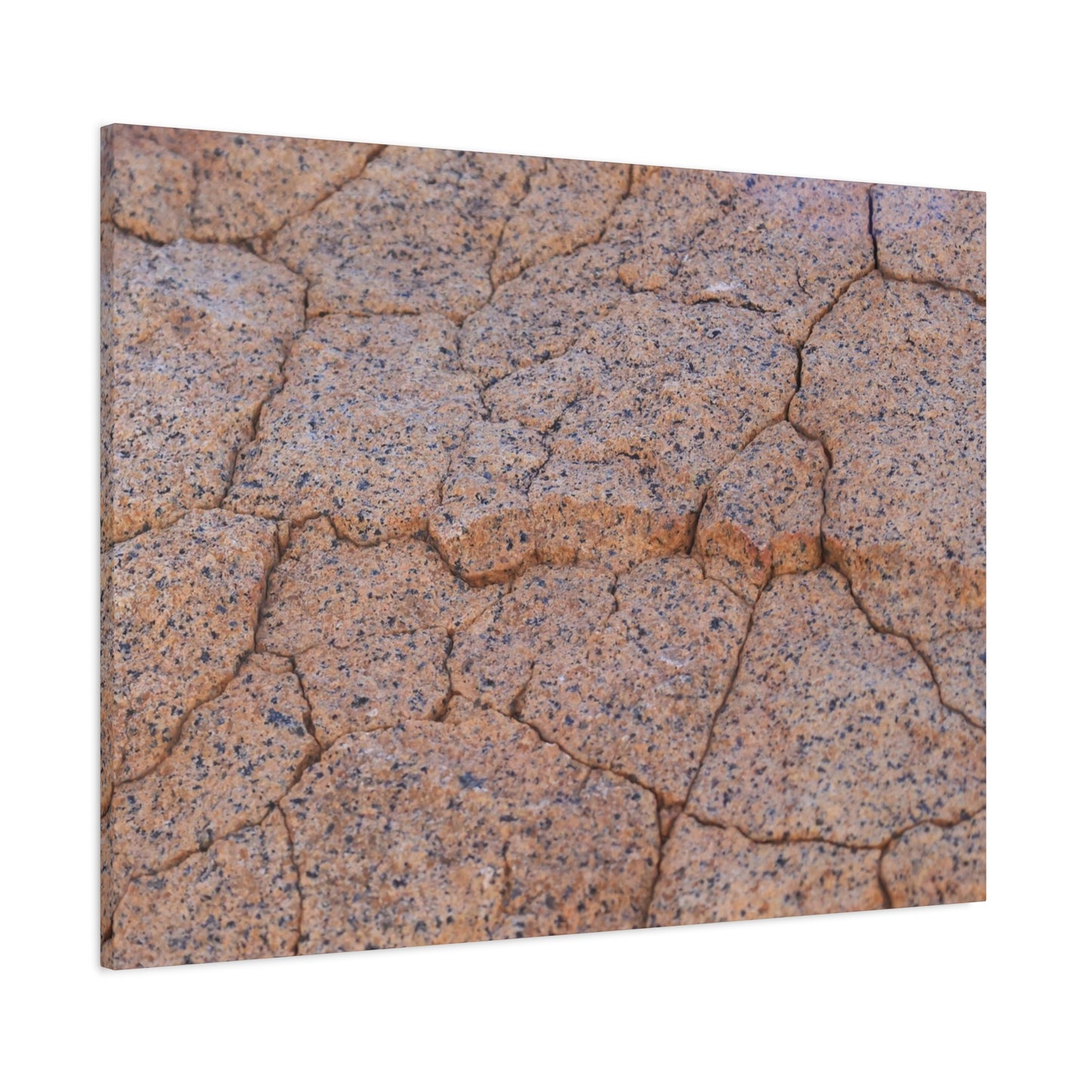 Cracked Earth's Whispers - Unique Frameless Canvas Wall Art - Art By Earth