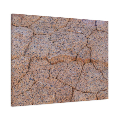 Cracked Earth's Whispers - Unique Frameless Canvas Wall Art - Art By Earth