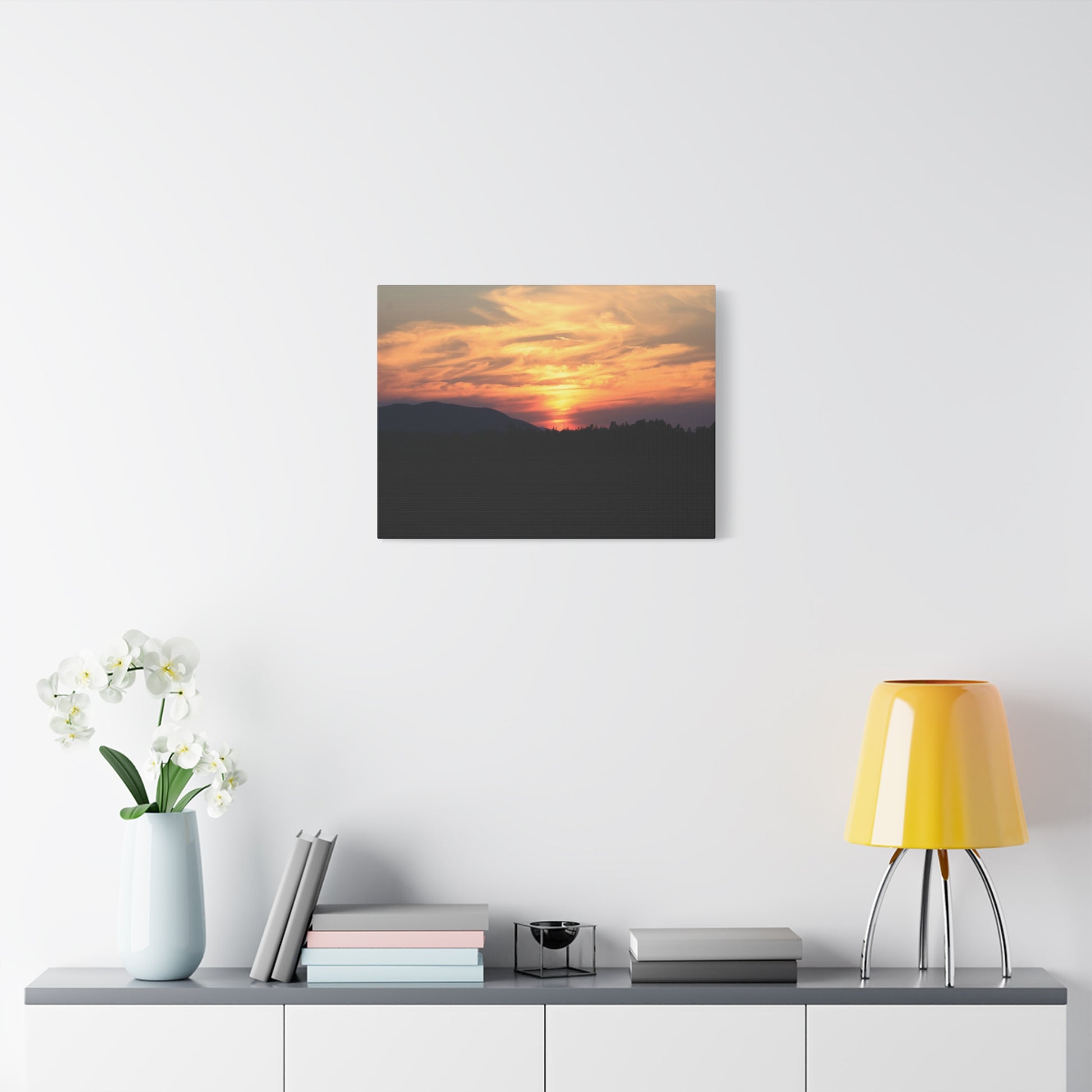Mountain Twilight - Unique Frameless Canvas Wall Art - Art By Earth