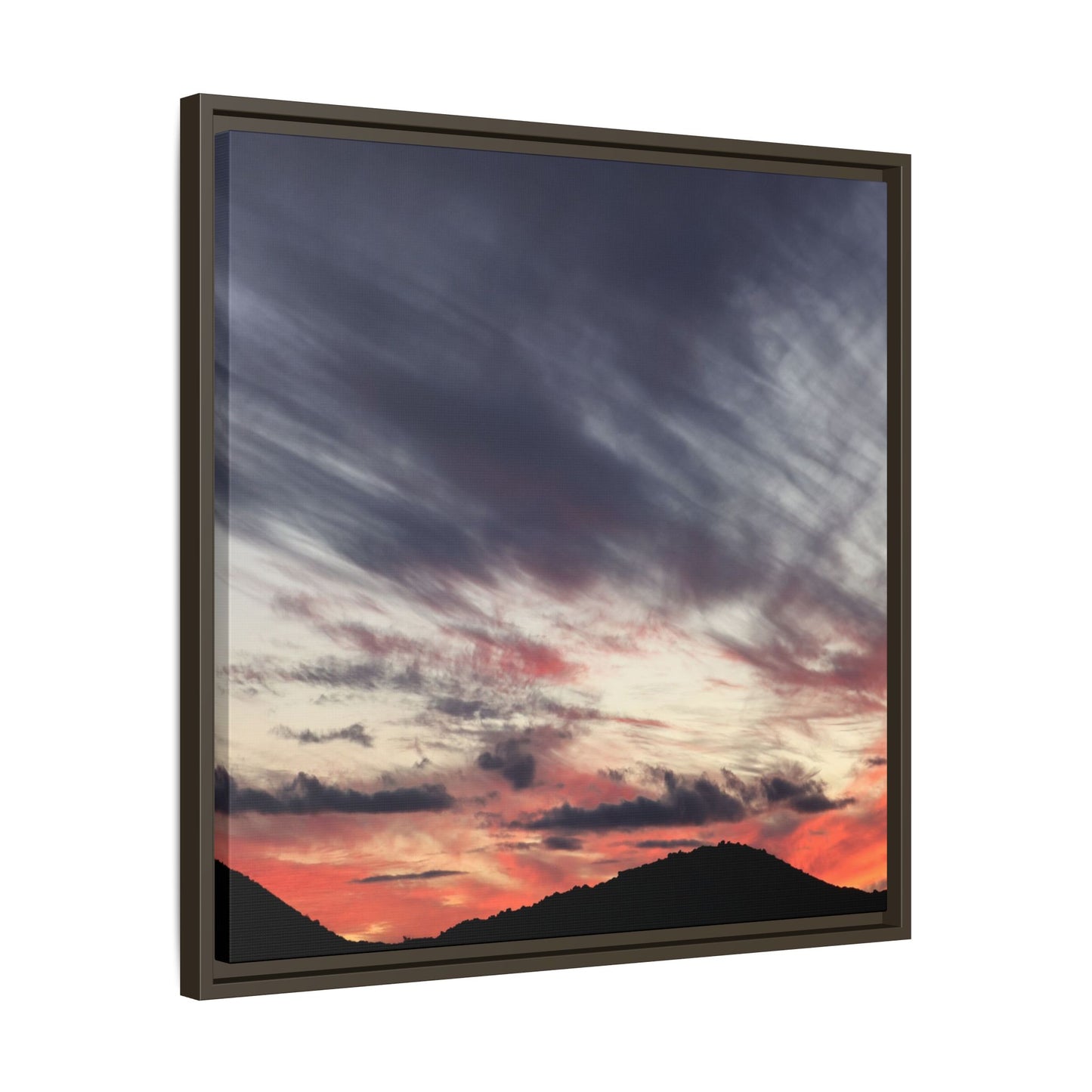 Fiery Sky at Dusk - Unique Stretched Canvas Wall Art - Art By Earth