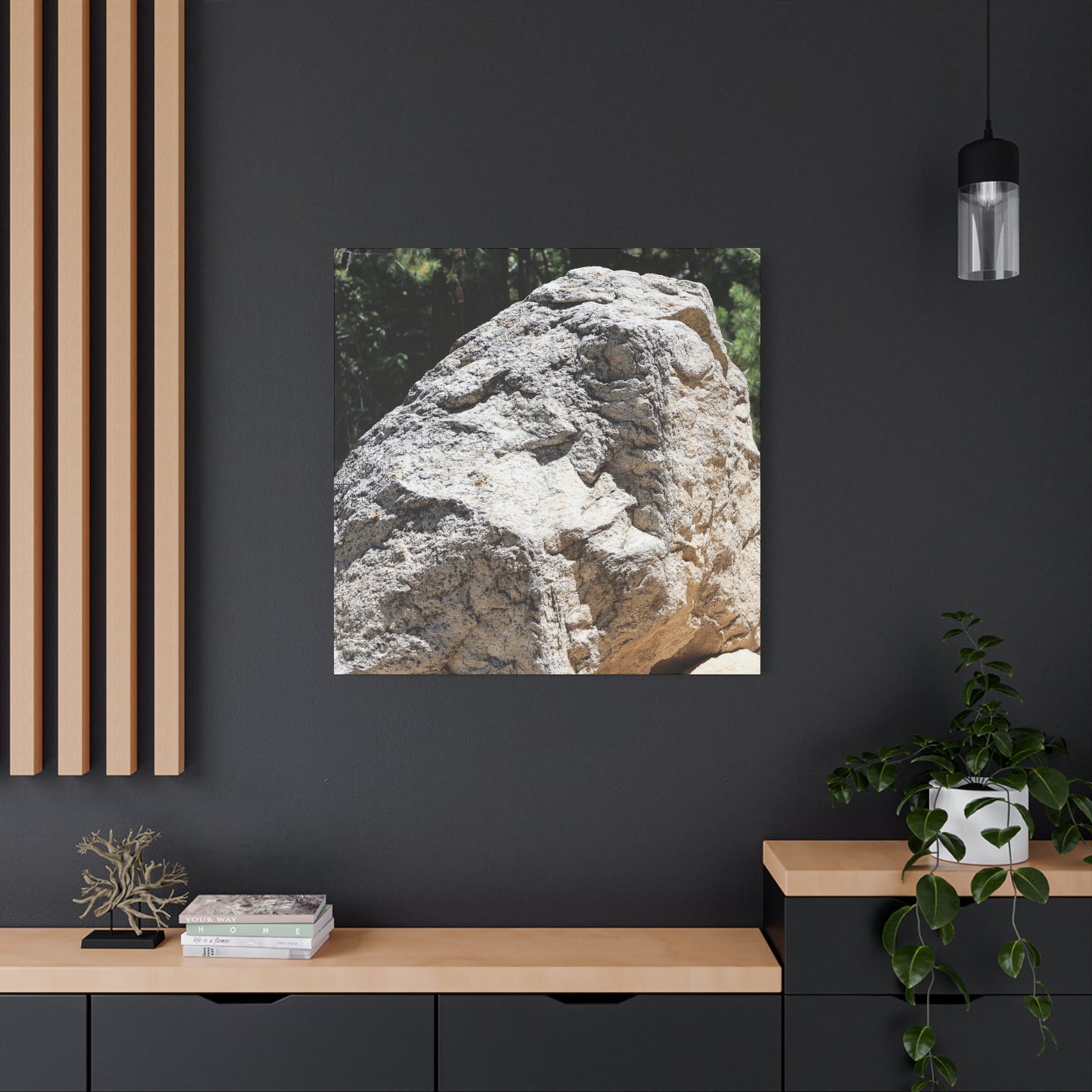 Stone of Solitude - Unique Frameless Canvas Wall Art - Art By Earth