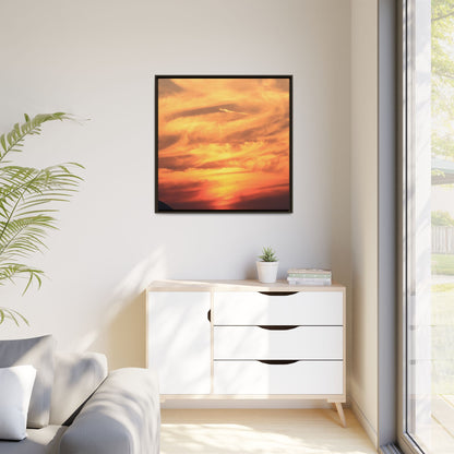 Burning Skies - Unique Stretched Canvas Wall Art - Art By Earth