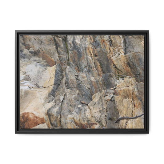 Stone's Silent Symphony - Unique Stretched Canvas Wall Art - Art By Earth