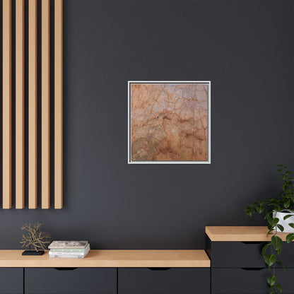 Russet Fissures - Unique Stretched Canvas Wall Art - Art By Earth