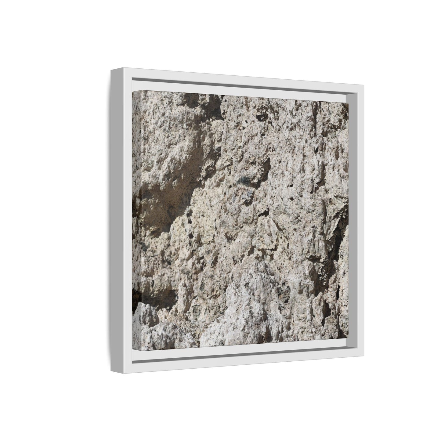 Weathered Stone Whispers - Unique Stretched Canvas Wall Art