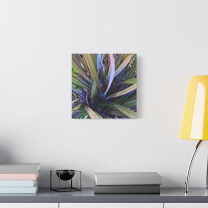 Twisted Blades of Verdant Symphony - Unique Frameless Canvas Wall Art - Art By Earth