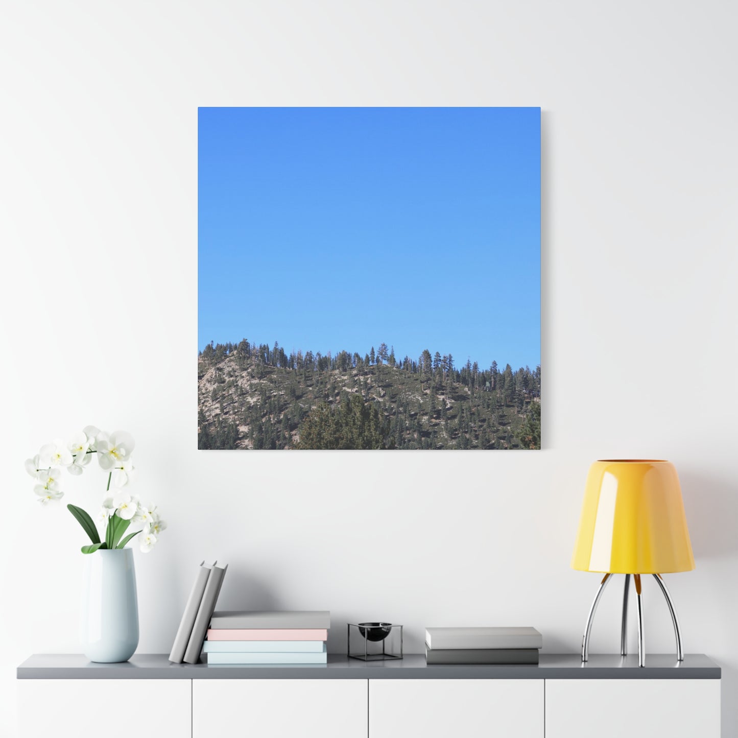 Mountain's Quiet Breath - Unique Frameless Canvas Wall Art