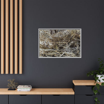 Tangled Whispers of Autumn - Unique Stretched Canvas Wall Art - Art By Earth