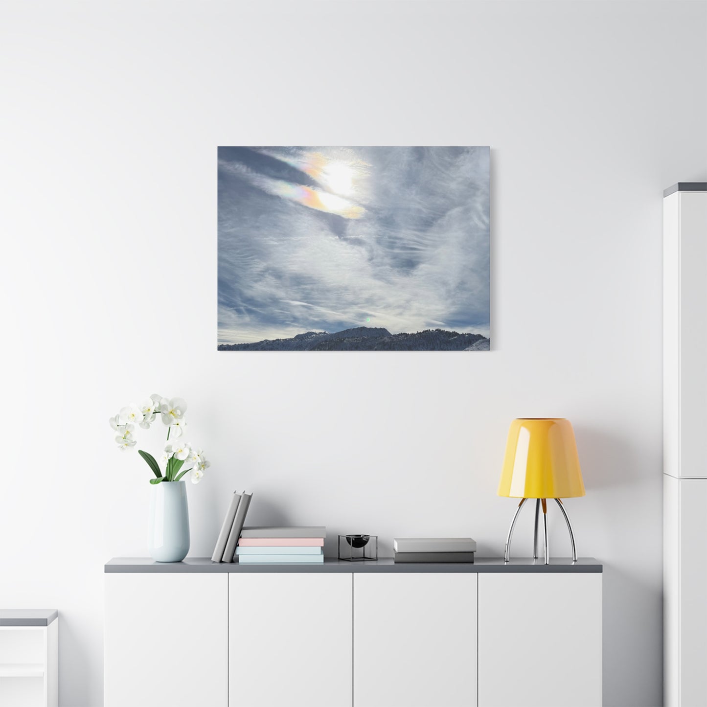 Whispers of Mountain Solitude - Unique Frameless Canvas Wall Art
