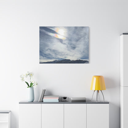 Whispers of Mountain Solitude - Unique Frameless Canvas Wall Art