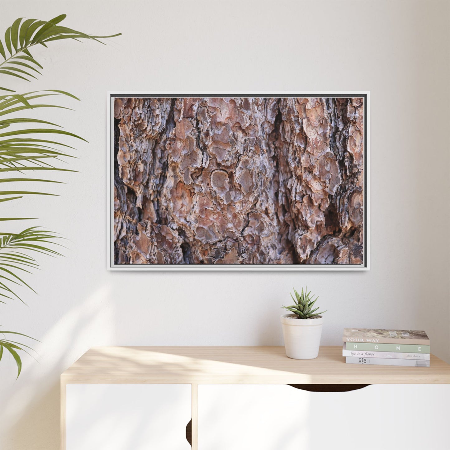 Woody Layers - Unique Stretched Canvas Wall Art - Art By Earth