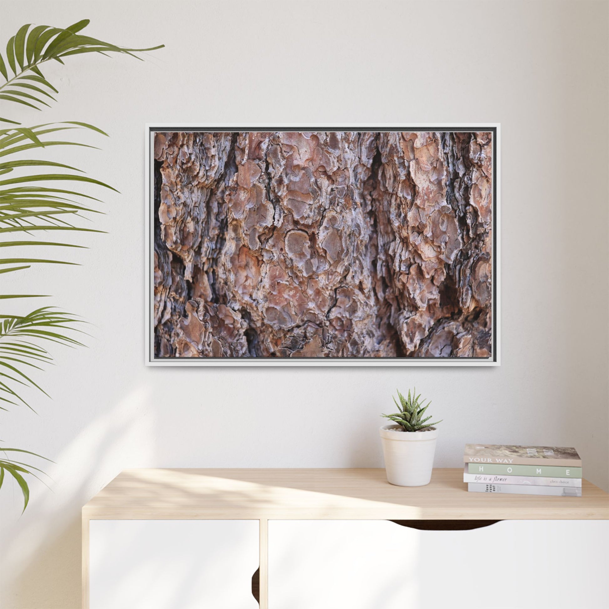 Woody Layers - Unique Stretched Canvas Wall Art - Art By Earth