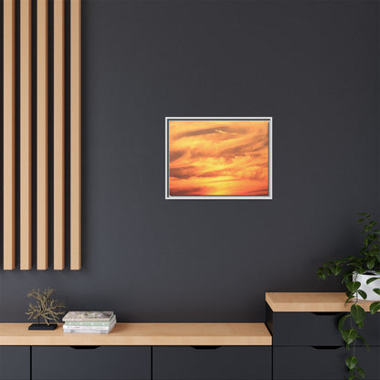 Burning Skies - Unique Stretched Canvas Wall Art - Art By Earth