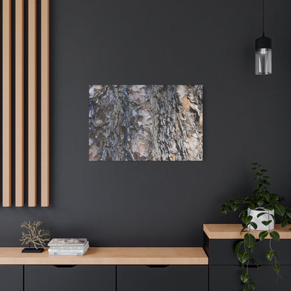 Bark's Rugged Symphony - Unique Frameless Canvas Wall Art - Art By Earth