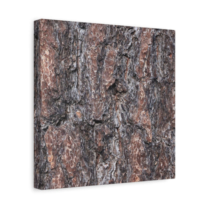 Textured Whispers of an Ancient Tree - Unique Frameless Canvas Wall Art