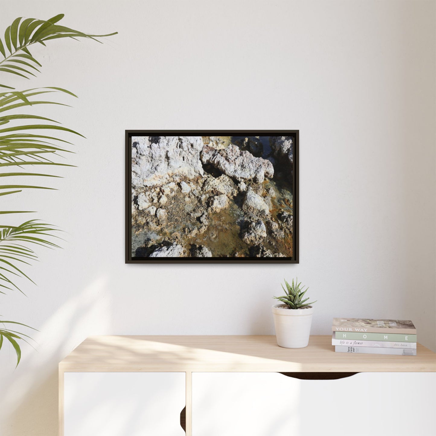 Strata of Silence - Unique Stretched Canvas Wall Art