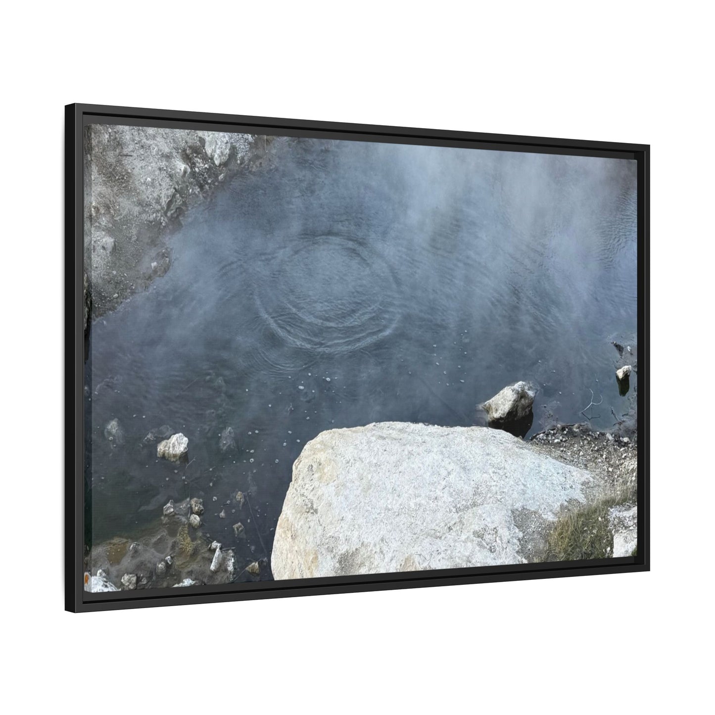 Ripples of Silence - Unique Stretched Canvas Wall Art