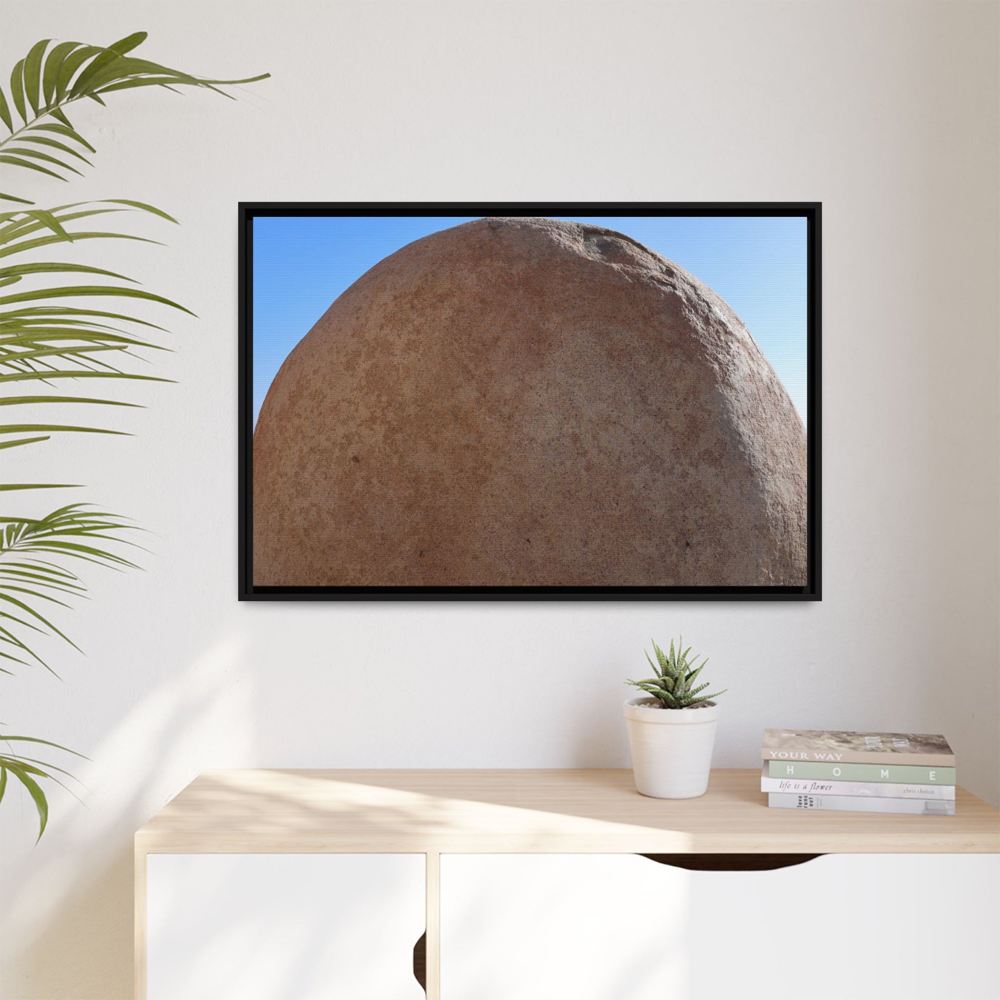 Stone Sphere - Unique Stretched Canvas Wall Art - Art By Earth