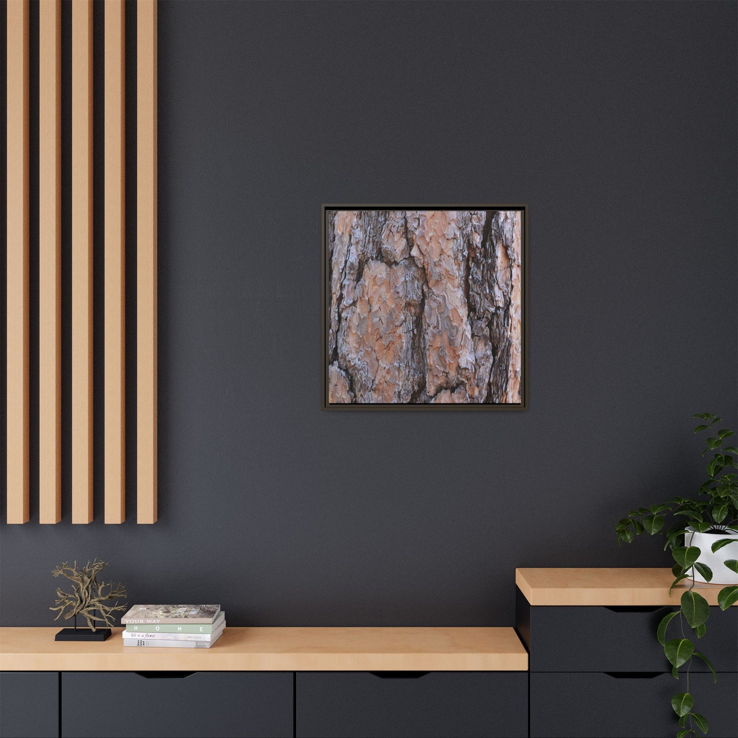 Tree Skin Symphony - Unique Stretched Canvas Wall Art - Art By Earth
