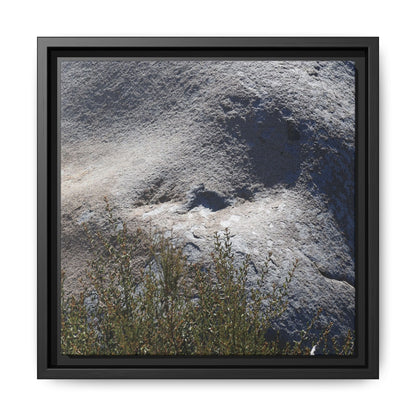 Weathered Boulder with Character - Unique Stretched Canvas Wall Art