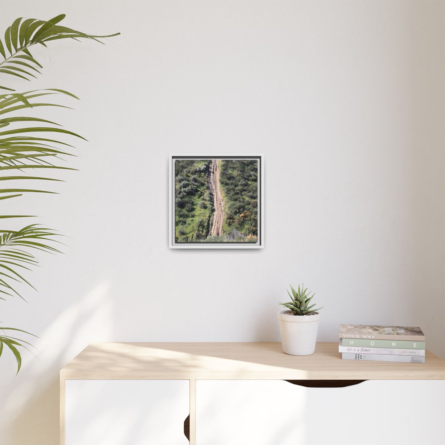 Desert Path Through Sage - Unique Stretched Canvas Wall Art - Art By Earth