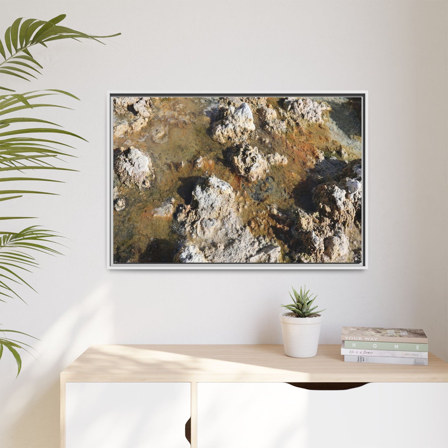 Stone Sea of Silence - Unique Stretched Canvas Wall Art