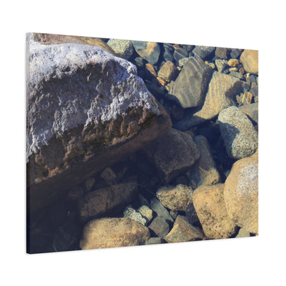 Lithic Symphony - Unique Frameless Canvas Wall Art