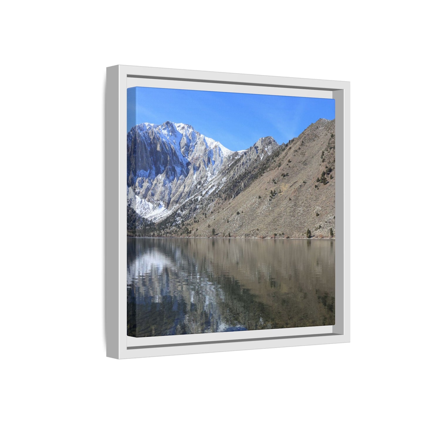 Mountain Mirror - Unique Stretched Canvas Wall Art