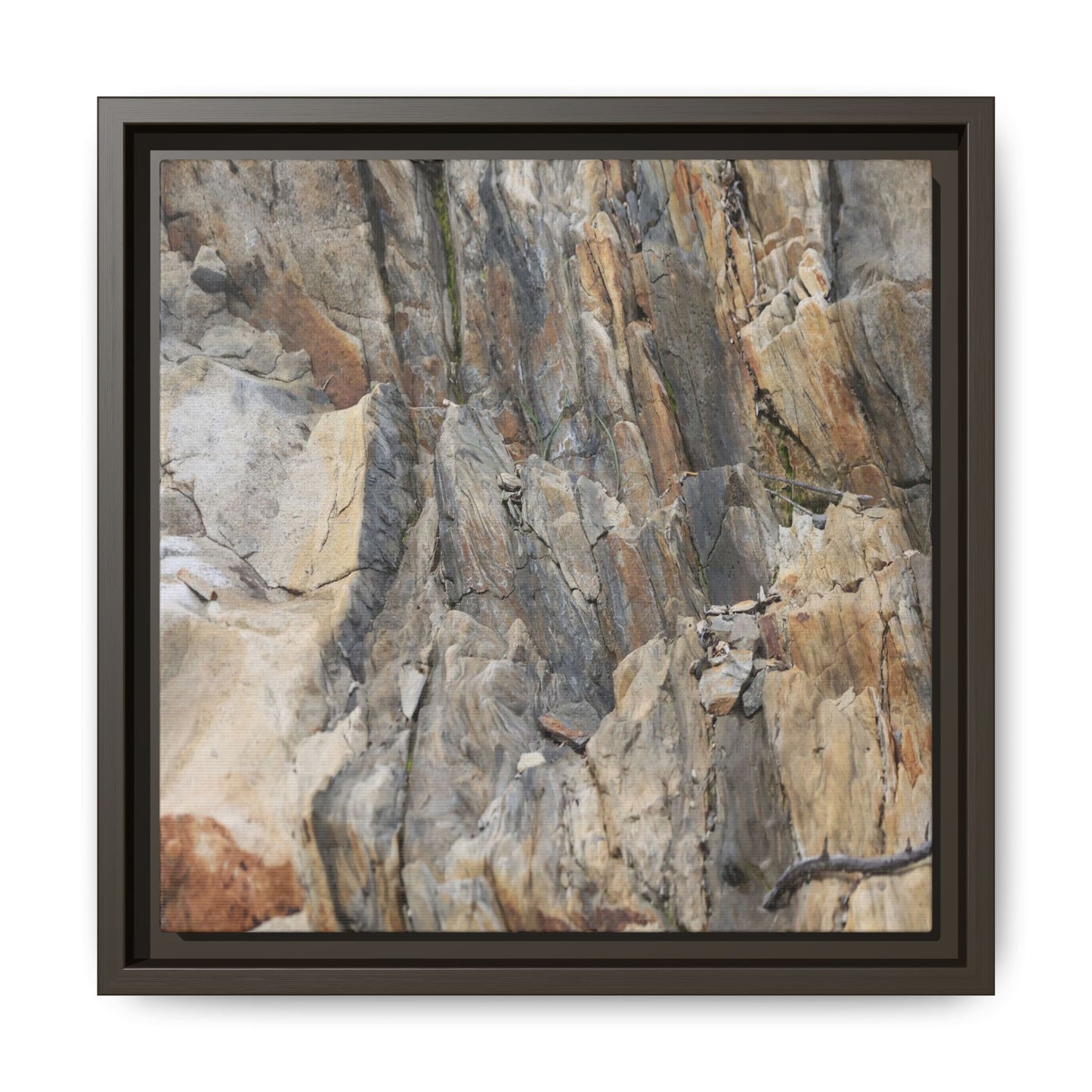 Stone's Silent Symphony - Unique Stretched Canvas Wall Art - Art By Earth