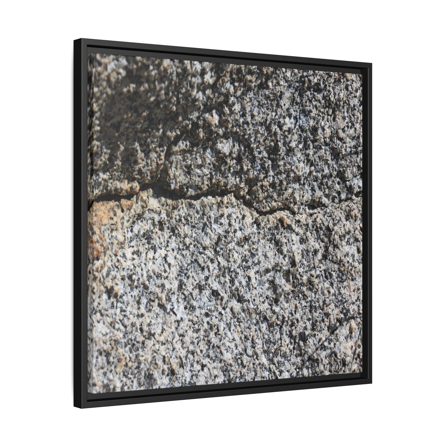 Weathered Stone Surface - Unique Stretched Canvas Wall Art