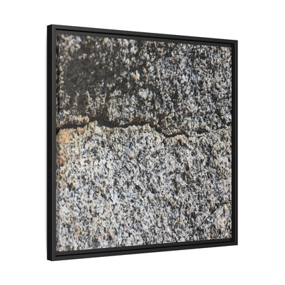 Weathered Stone Surface - Unique Stretched Canvas Wall Art