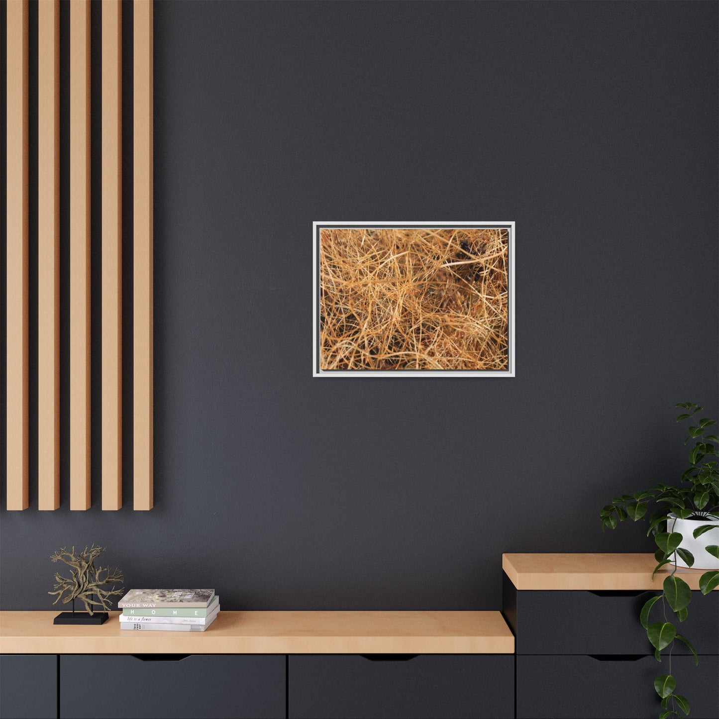 Dried Grass - Unique Stretched Canvas Wall Art - Art By Earth