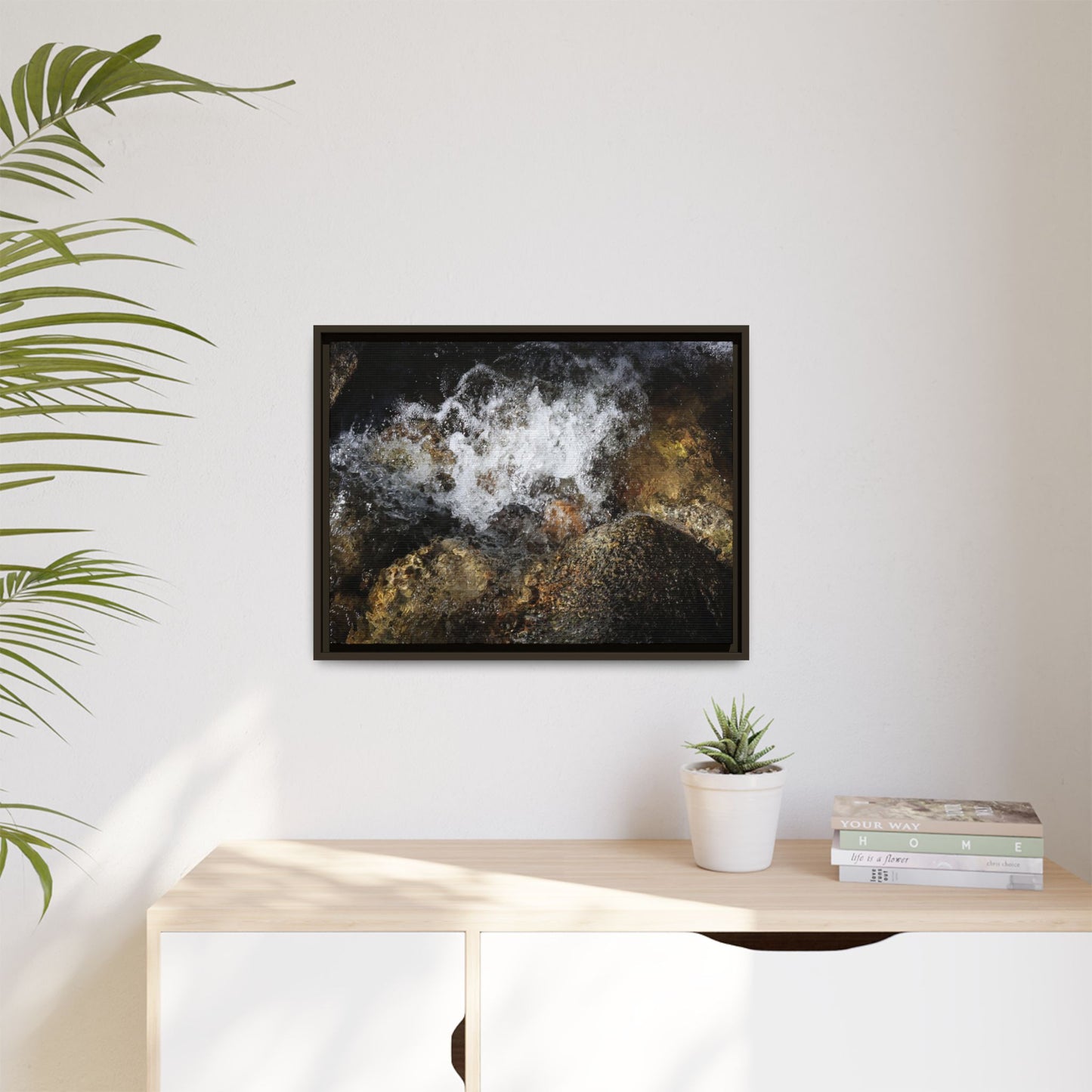 Cascading Momentum - Unique Stretched Canvas Wall Art - Art By Earth
