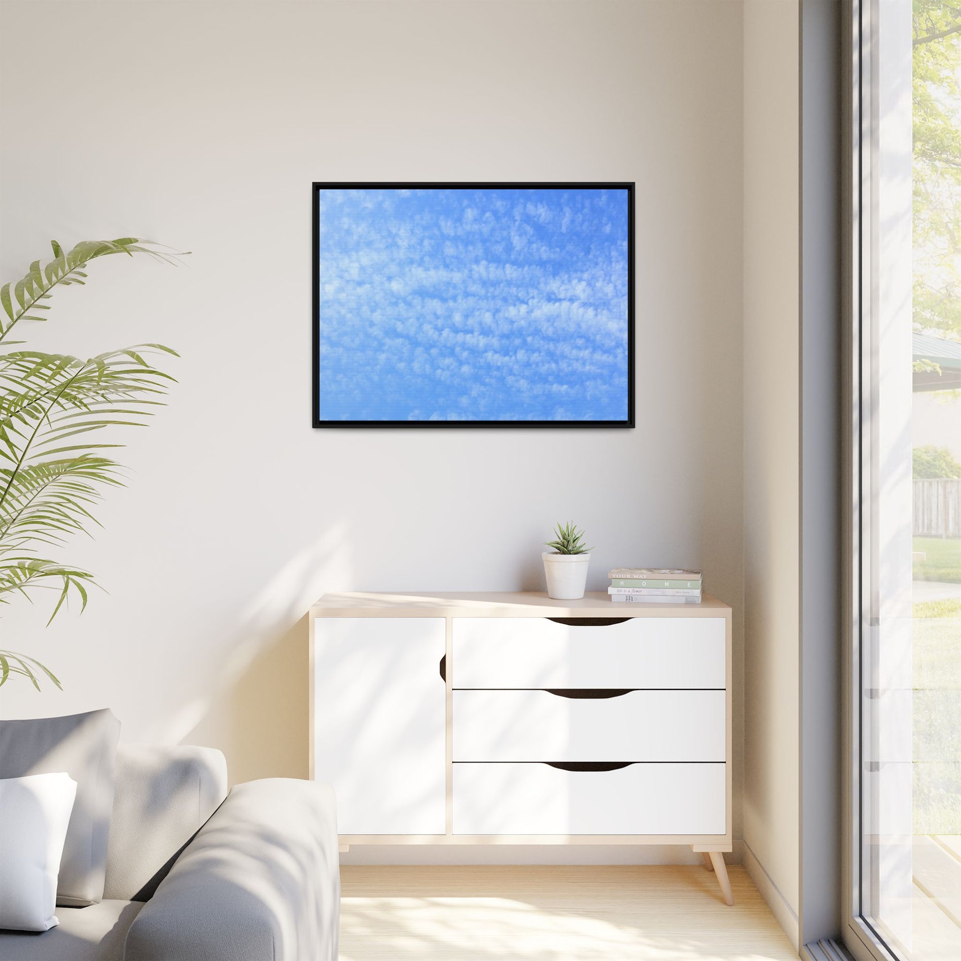 Wispy Blue Dreams - Unique Stretched Canvas Wall Art - Art By Earth