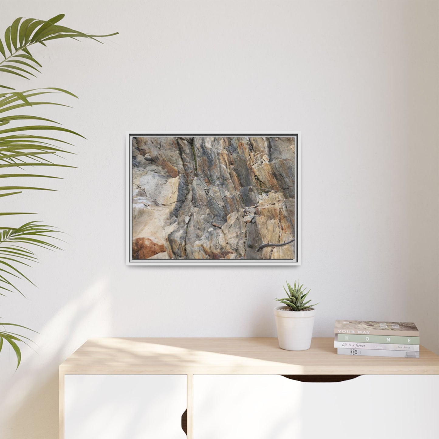 Stone's Silent Symphony - Unique Stretched Canvas Wall Art - Art By Earth