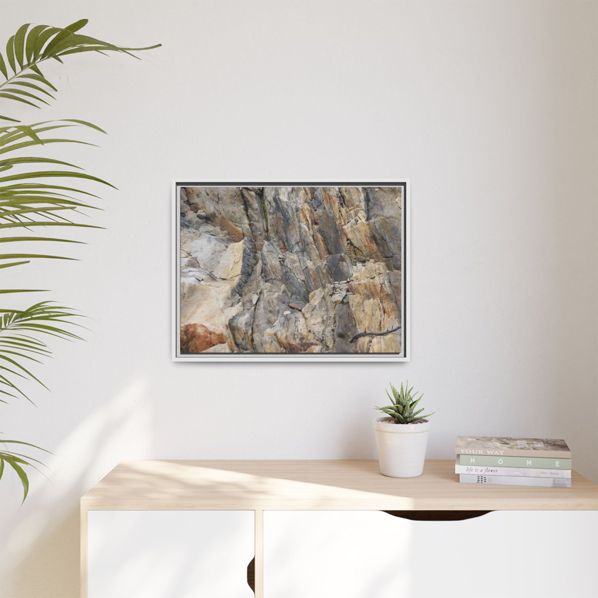 Stone's Silent Symphony - Unique Stretched Canvas Wall Art - Art By Earth