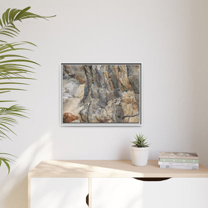 Stone's Silent Symphony - Unique Stretched Canvas Wall Art - Art By Earth