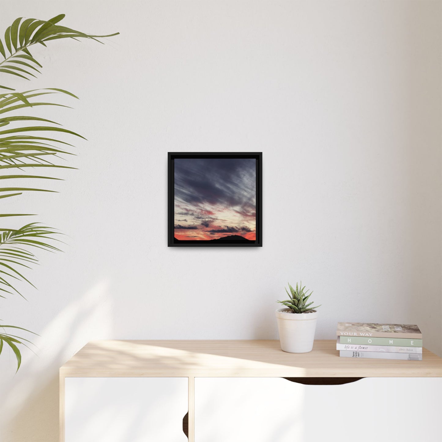 Fiery Sky at Dusk - Unique Stretched Canvas Wall Art - Art By Earth