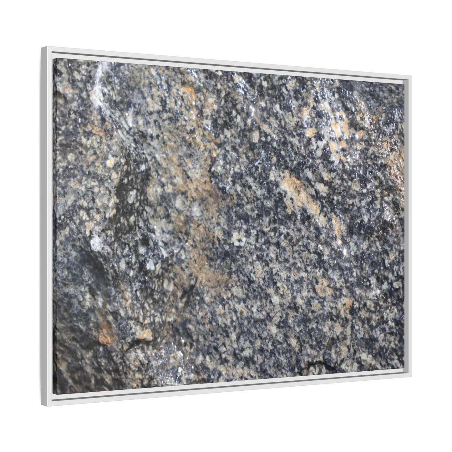 Crystalline Echoes - Unique Stretched Canvas Wall Art - Art By Earth