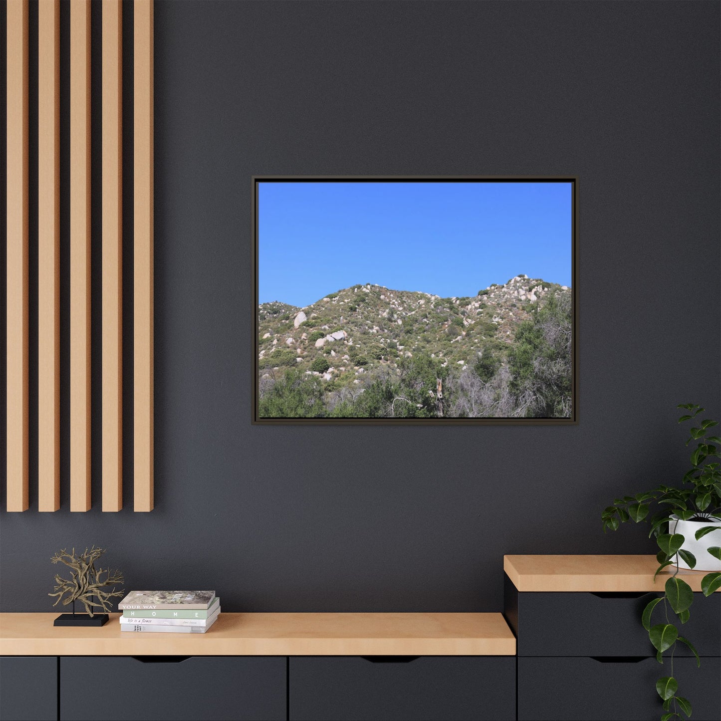 Sparse Vegetation - Unique Stretched Canvas Wall Art