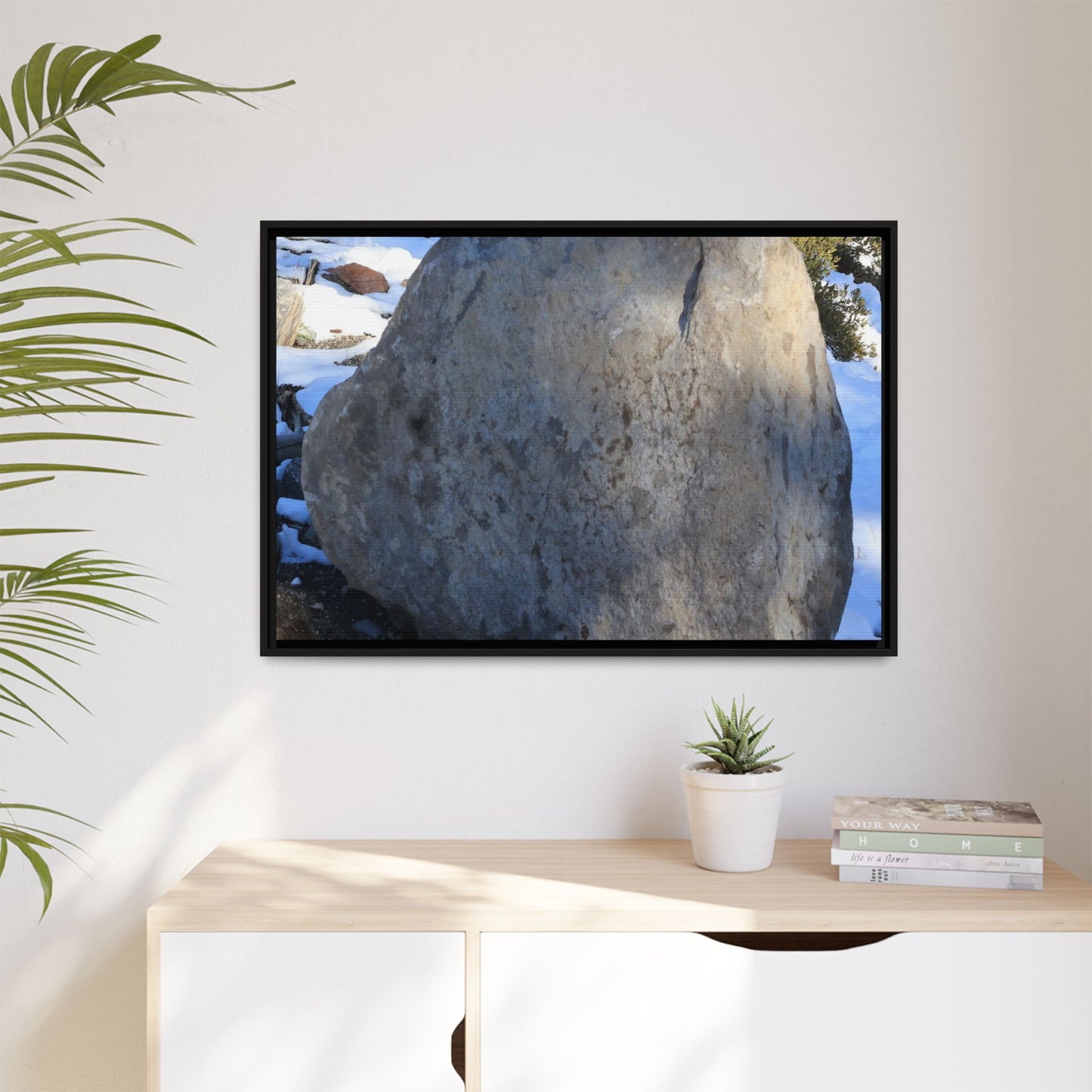 Glacial Solitude - Unique Stretched Canvas Wall Art