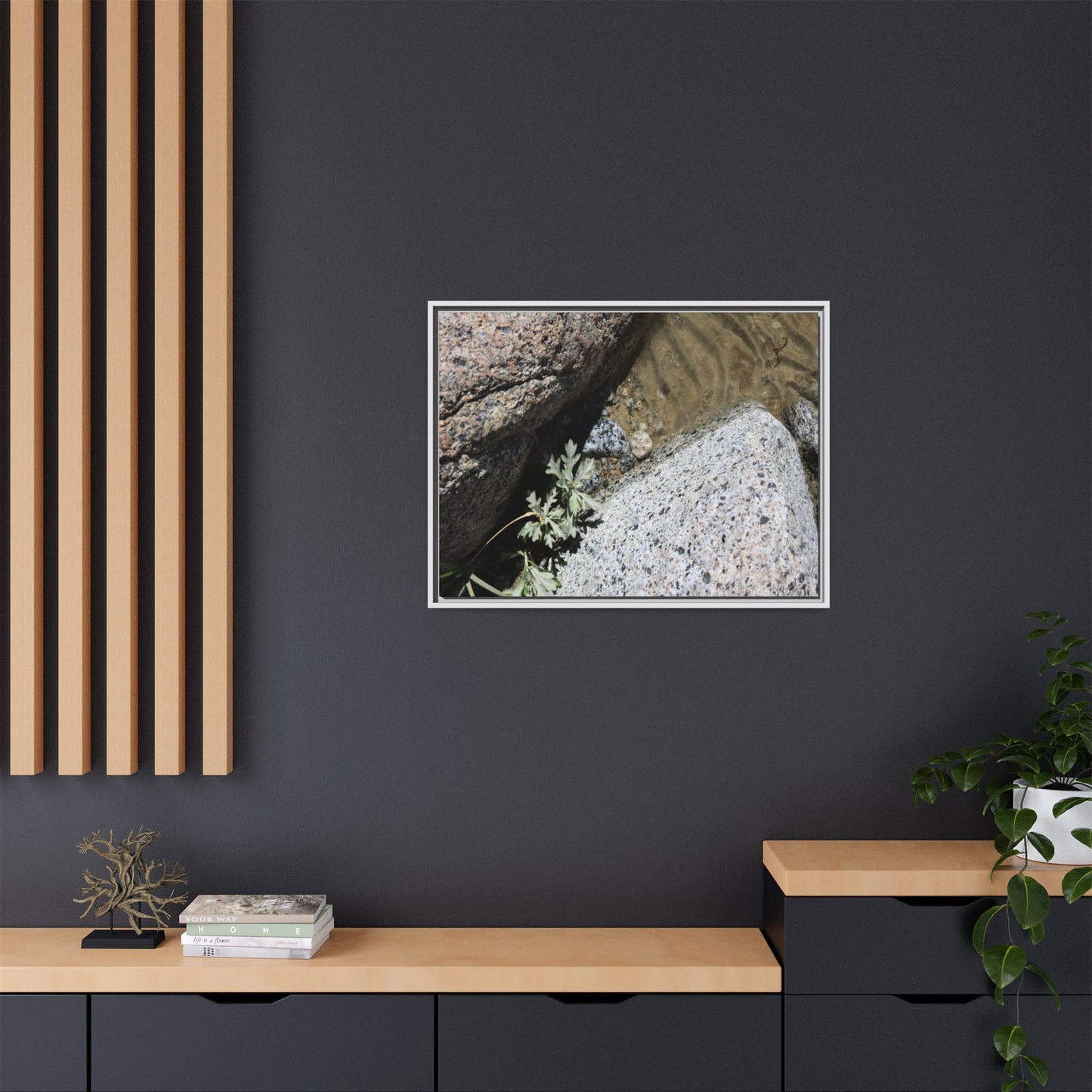 Resilience in Stone - Unique Stretched Canvas Wall Art - Art By Earth