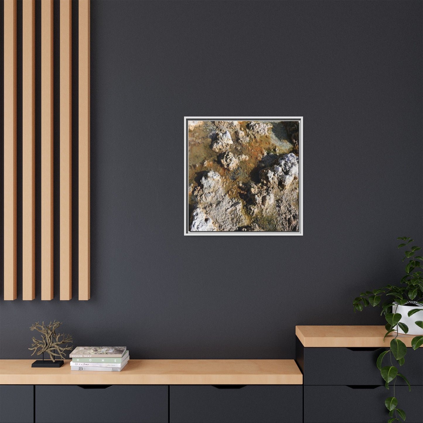 Textural Metamorphosis - Unique Stretched Canvas Wall Art