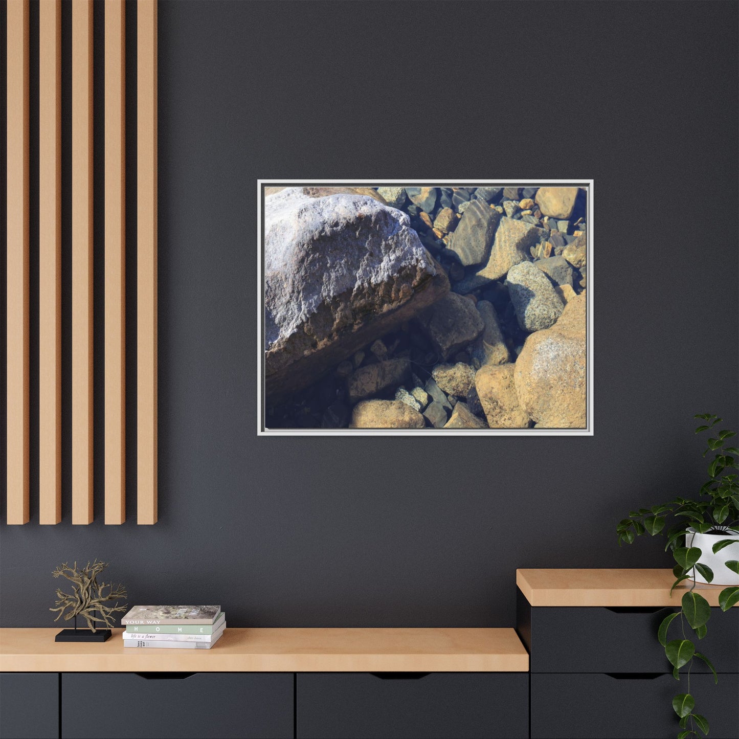 Stone Sanctuary - Unique Stretched Canvas Wall Art